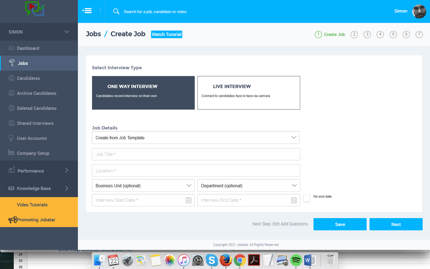 Invite candidates to One Way or Live Interviews
